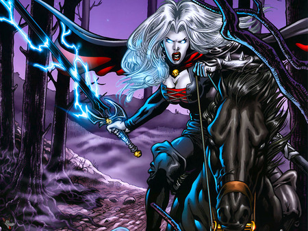 Lady Death Rides! - comic, fantasy, lady death