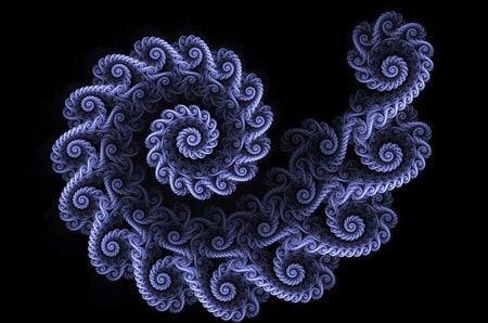 Twisted Spiral - blue, circle, flood, simple, spiral, twisted