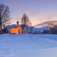 Bavarian Church in Winter