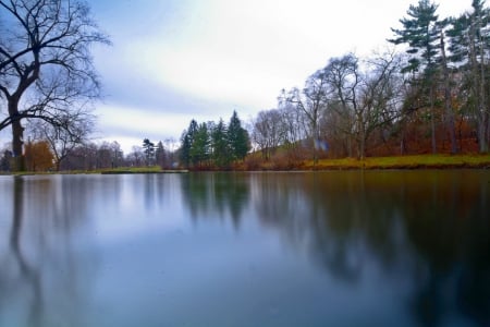 Smooth Morning Park - smooth morning park, smooth pond, morning in the park, morning park