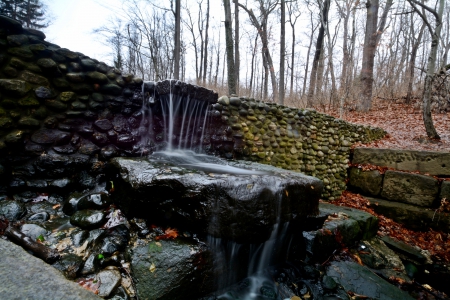 Peaceful Falls - falls, water stream, peaceful falls, pond, water flow