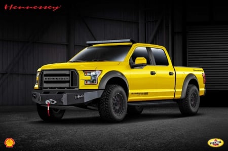 Hennessey Upgrade Turns 2015 Ford F-150 into 600-hp VelociRaptor - Yellow, Truck, 2015, Lightbar