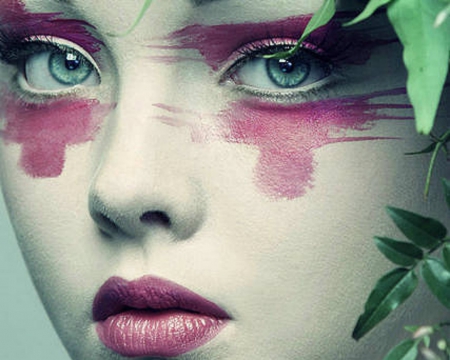 Artistic Woman - artistic, face, paint, woman