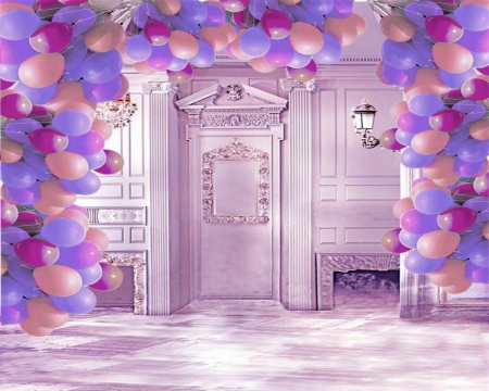 Home Style - style, balloons, interior, home