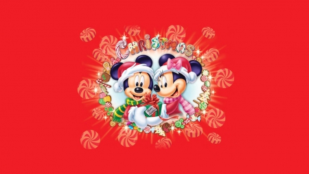 Happy Christmas - mickey, christmas, beautiful, minnie