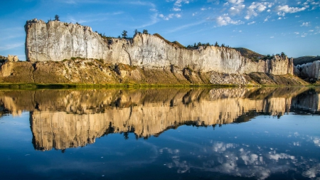 White Cliffs - nature, fun, lake, cool, mountain, forest