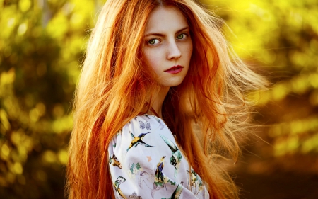 Redhead Beauty - women, female, people, girl, beauty, girls, redhead, SkyPhoenixX1, woman, model