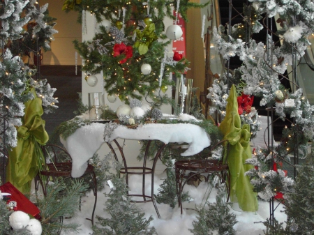 Christmas theme - themed, christmas, winter, decoration, ornaments, table, holidays, interior