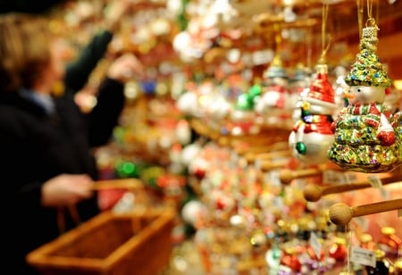 Christmas shopping - ornaments, winter, shopping, holidays, christmas