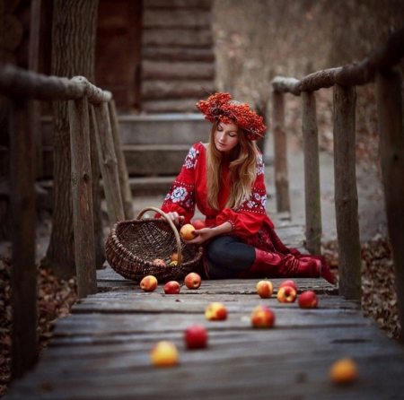 â™¥â™¥ - apples, lady, beauty, model