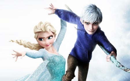 Elsa and Jack Frost