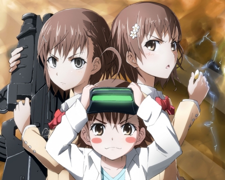 Ready for War! - last order, misaka clone, gun, war, cute, misaka, to aru