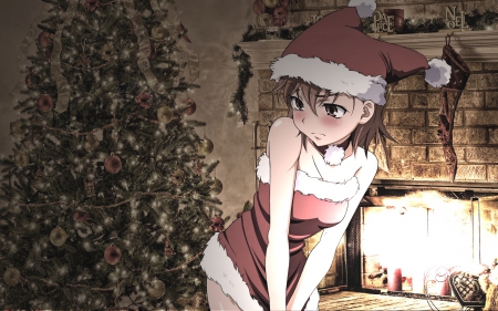 Shy - misaka, shy, to aru, christmas