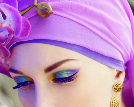 Turban - style, turban, woman, make up