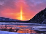 Mid-Winter Sunset, Yukon River