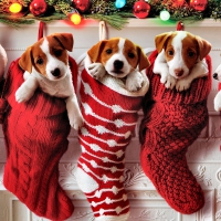 Puppy Stockings  F5Cmp
