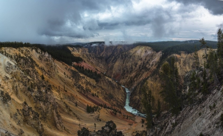 Yellostone - cool, river, fun, desert, nature, mountain