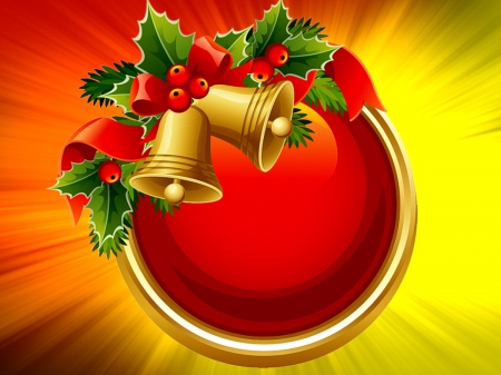 Christmas bells - christmas, pretty, winter, holiday, decoration, beautiful, bells, background