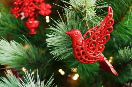 Let there be Peace ♥ - Season, Holiday, ornament, merry, peace, tree, turtledove, symbol, Christmas