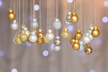 •••*Christmas*••• - wishes, christmas, silver and golden, balls, decorations