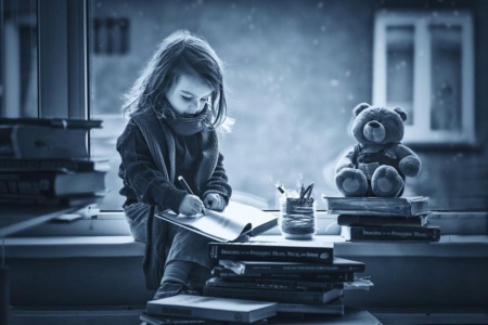 â™¥â™¥ - santa claus, photography, precious, letter, holidays, moment, mood, magic day, teddy bear, little girl