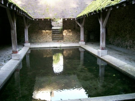 lavoir - lavoir, ancient, france, architecture, wash house