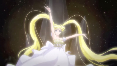 Serenity - pretty, anime, twin tail, female, twintail, dress, blonde, blond hair, long hair, sailor moon, gorgeous, blond, princess, nice, twin tails, gown, anime girl, sailormoon, twintails, beautiful, girl, blonde hair, beauty, lovely, sweet, glow, glowing, angelic, serenity