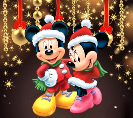 Mickey_And_Minnie christmas - celebration, mickey, christmas, minnie