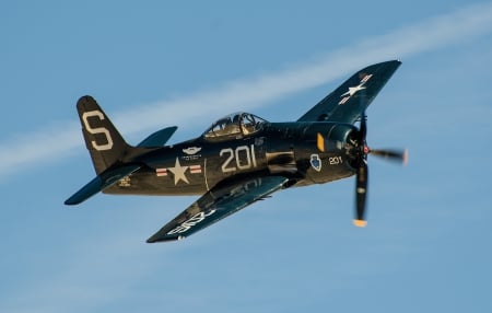 Grumman F8F Bearcat - sky, grumman, bearcat, usaf, fighter, f8f