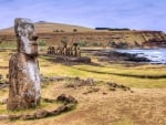 Rapa Nui Stones on Easter Island, Chile