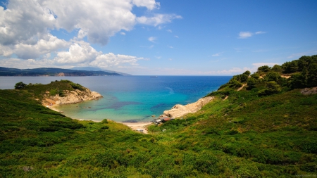 Beautiful Coastline - clouds, oceans, nature, coast, beaches, sky