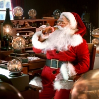 Santa Enjoying A Coke