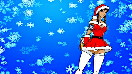 Christmas Korra - Snowflakes, Cartoons, Nickelodeon, Anime, Korra, Snow, The Legend of Korra, cute, Christmas, TV Series