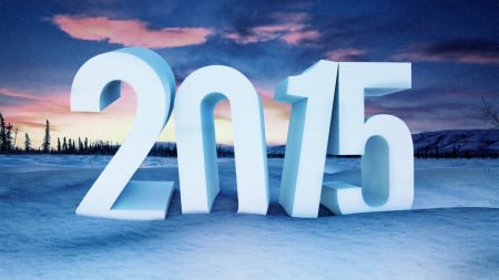 New Year 2015 - new year, 2015, abstract, 3d and cg