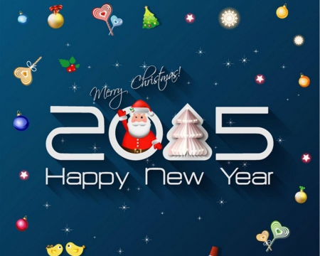 Happy New Year - holiday, new year, 2015, decor