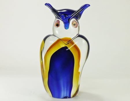 glass antique owl not for sale