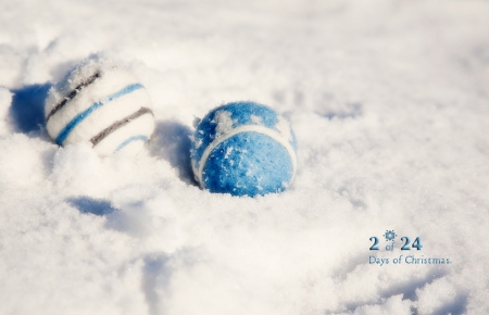 â¤ - photography, winter, balls, snow