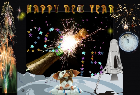 Happy New Year - holiday, new year, greetings, wish, firework