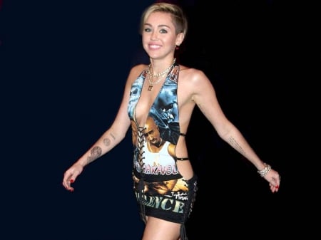 Miley Cyrus - wallpaper, model, 2014, actress, cyrus, miley cyrus, miley, singer, colorful