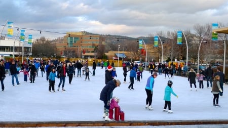 Winter Family fun! - winter, family, fun, skating