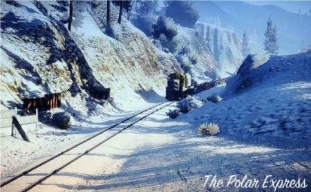 Polar Express - train, theft, grand, snow, auto