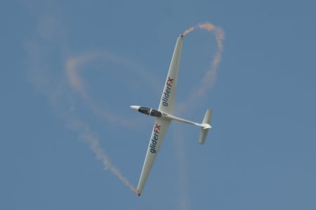 Glider - Smoke, Acrobat, Glider, Thermals, Sky