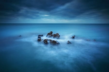 * - nature, sky, sea, blue