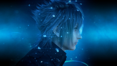 Noctis - blue, final fantasy, noctis, caelum