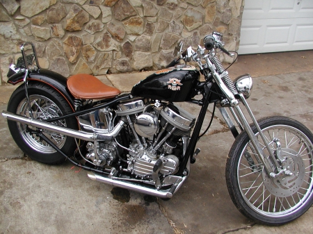 Harley Panhead - harley, bike, old skool, panhead