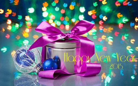 ~*~ Happy New Year ~*~ - new year, beauty, gift, photography, magic, ball, lovely, happy new year, blue, beautiful, holiday