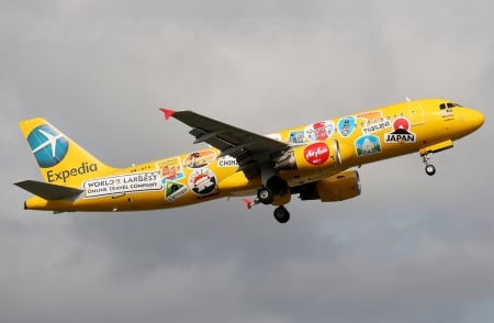 Airbus- A320 - colors, plane, airbus, a320