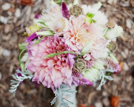 Beautiful Bouquet - flowers, bouquet, petals, pink