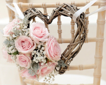 Pink Roses - flowers, wreaths, roses, pink