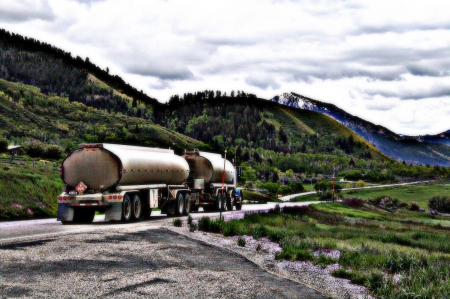 Country Roads - truck, tanker, big rig, semi